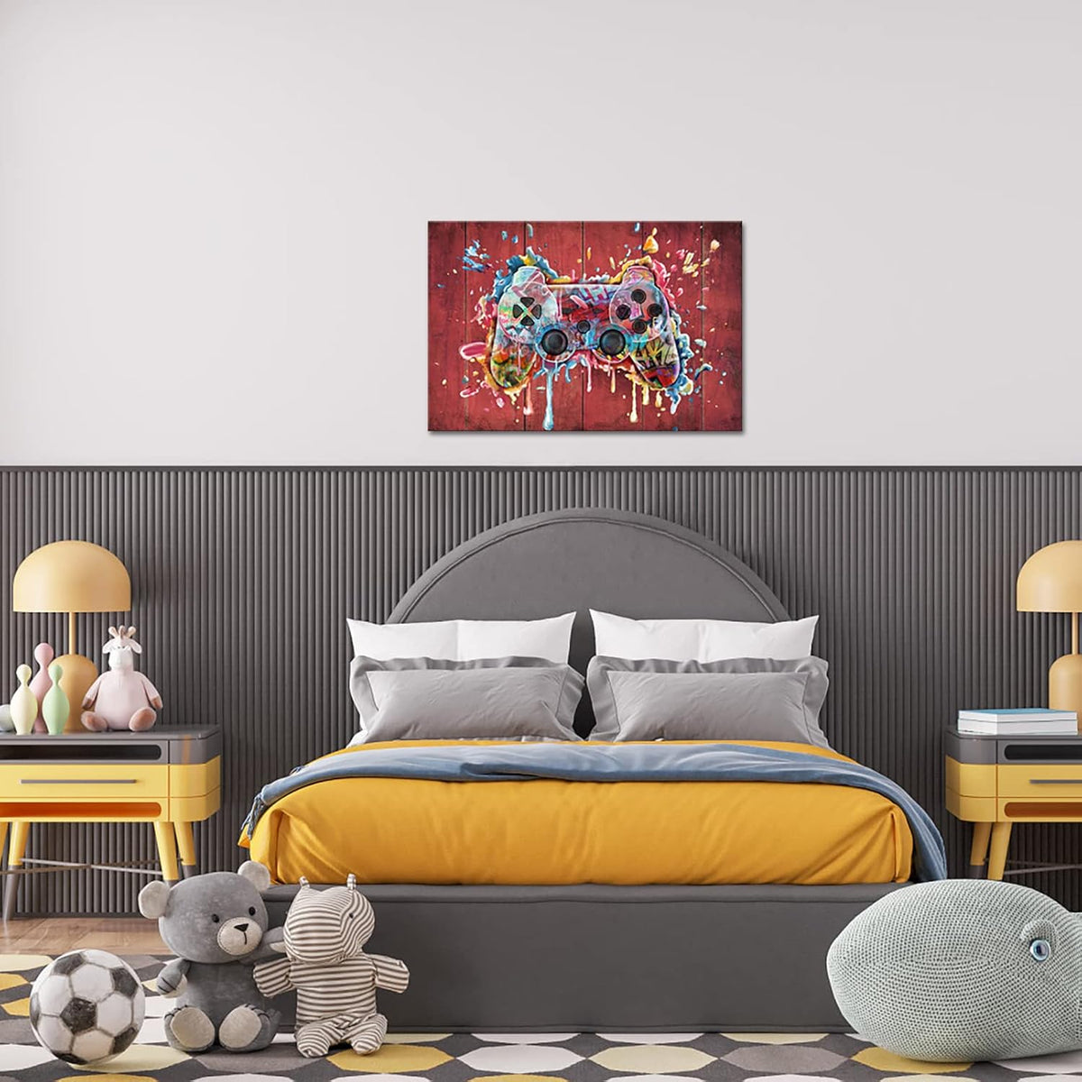24'' x 36'' Framed Gaming Canvas Wall Art O94610