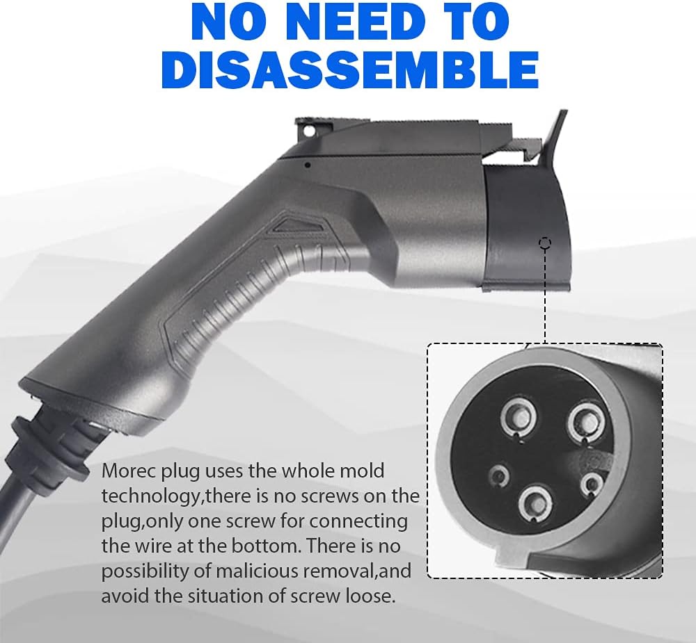Portable Electric Vehicle Charger, NEMA 6-50 220V-240V 20ft Cable, SAE J1772 L5604
