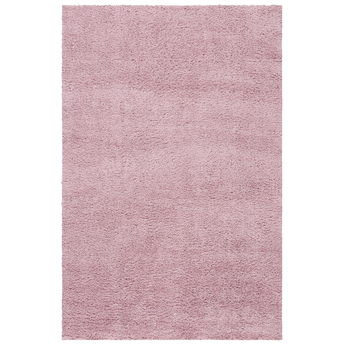 Pink Plush Shag Area Rug L555