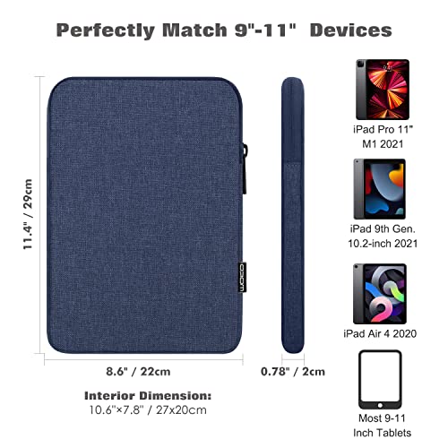 Misty Blue 9-11 Inch Tablet Sleeve Case Q64023
