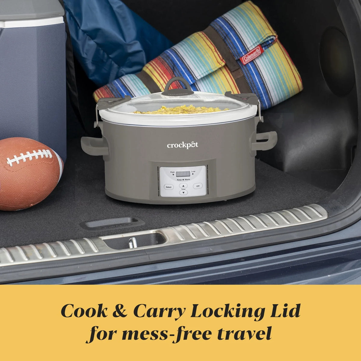 7-Quart Programmable Slow Cooker, Grey Q141