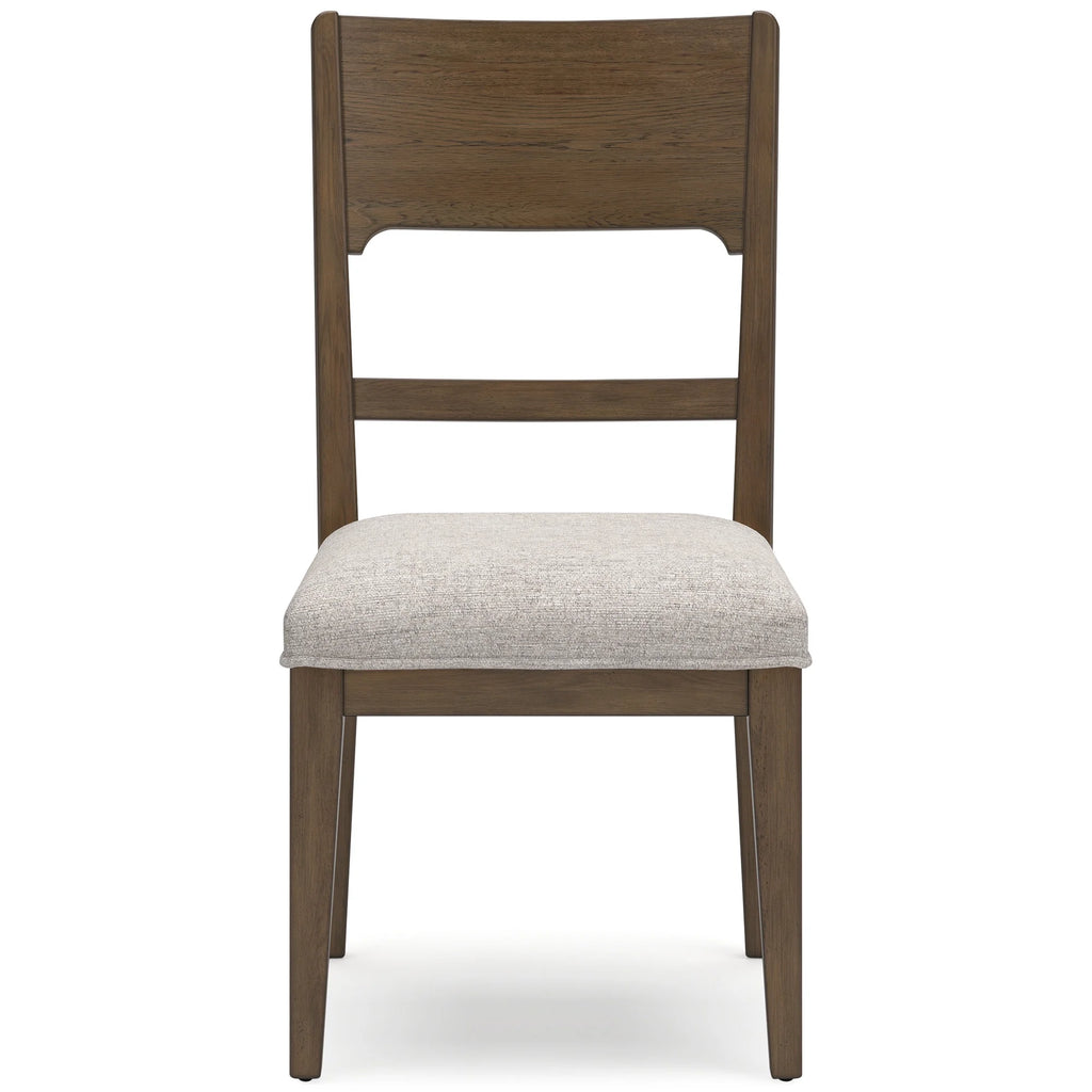 Brown & Tan Traditional Dining Chair Set of 2 C924
