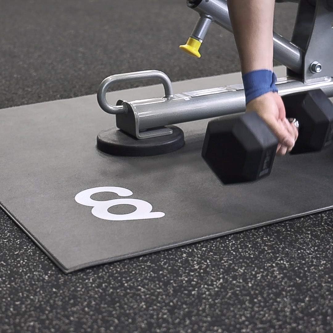 Exercise Fitness Mat 3'x6' Waterproof Mat for Treadmill, Stationary Bike, Elliptical, Gym Equipment J6873