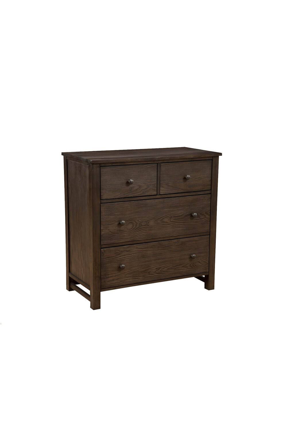 Natural Gray Wood 4 Drawer Accent Chest R8989