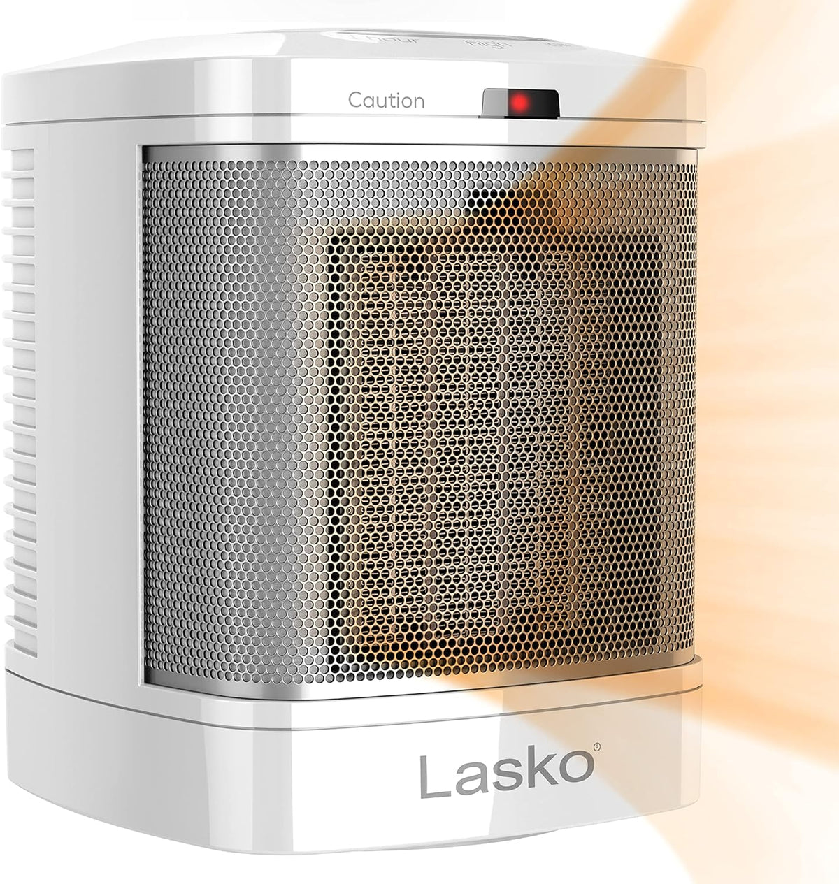 Ceramic Adjustable Thermostat Space Heater, Non-Oscillating, Small Portable Ceramic Space Heater, White C216