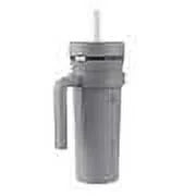 32oz Insulated Straw Tumbler with Handles, 2-pack (Teal & Grey) D835