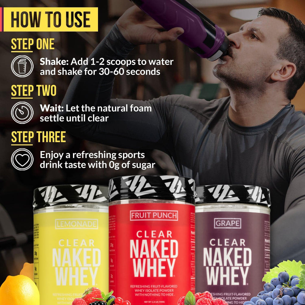 Clear Whey Protein Isolate, Fruit Punch, 28 Servings D3334