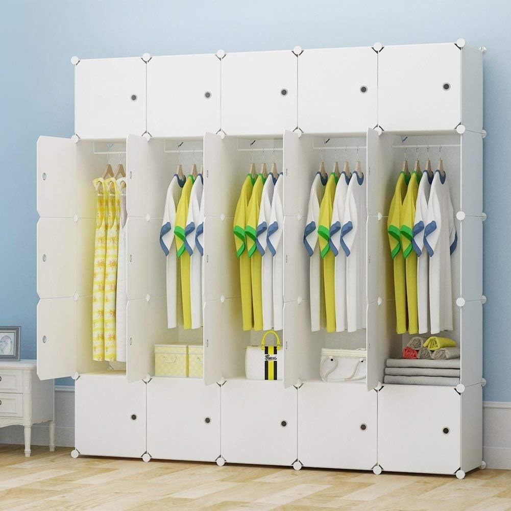 White 25 Cubes Dresser M694639