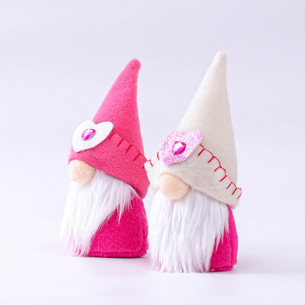 2pcs Handmade Gnome Plush Scandinavian Tomte Decor Table Elf Dolls Ornaments D9673