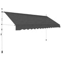 Manual Retractable Awning 137.8" Anthracite O3584