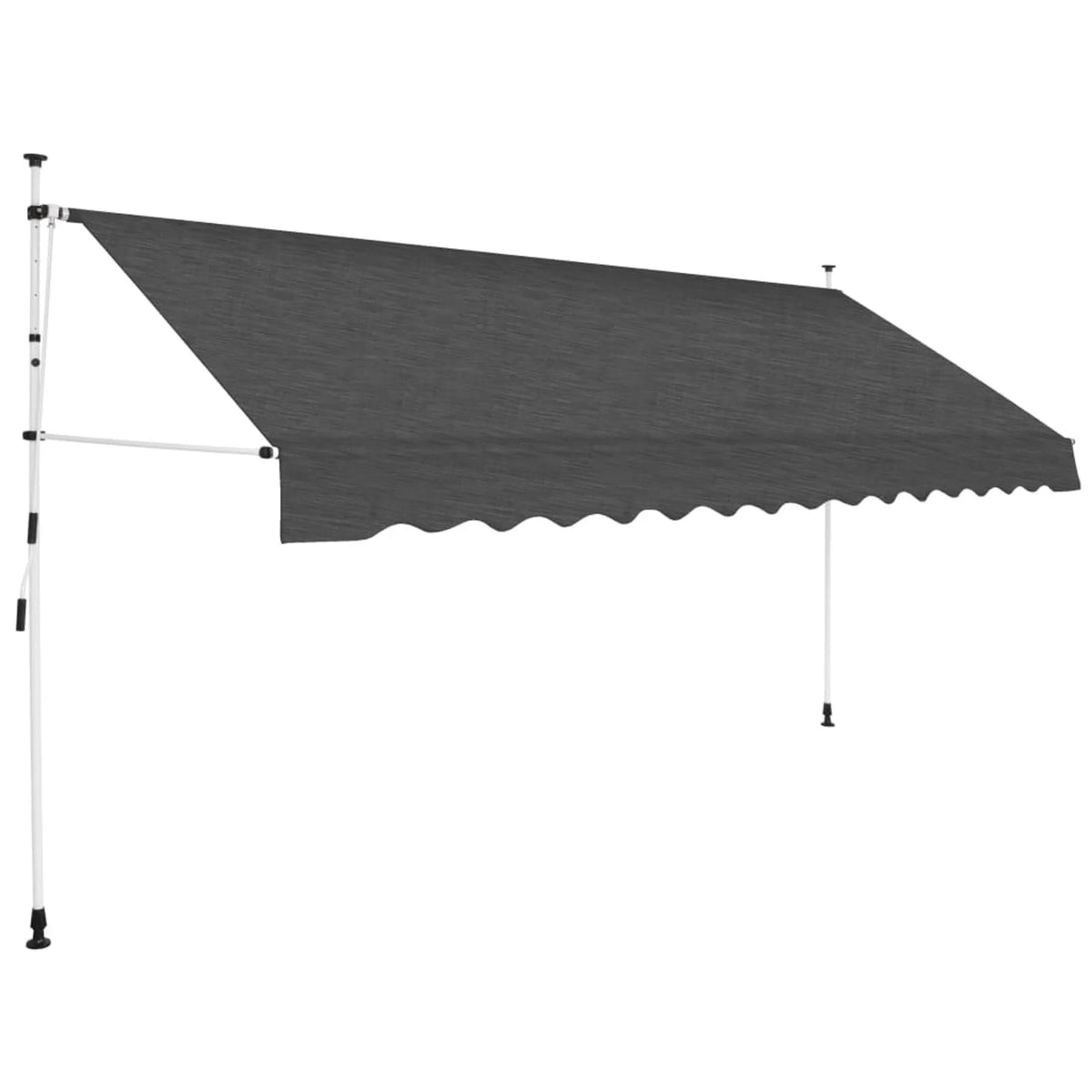 Manual Retractable Awning 137.8" Anthracite O3584