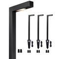 Black 12V Low Voltage LED Landscape Path Lights 4 Pack Z9094