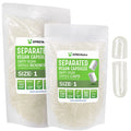 Vegan Size 1 Separated Empty Capsules 1000 Count H4888