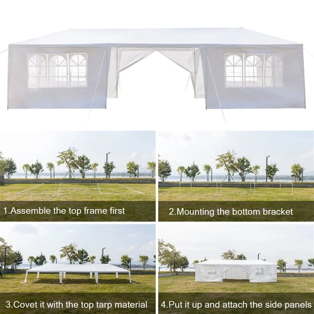 10'x30' Outdoor Canopy Party Wedding Tent with 8 Removable Sidewalls P1553