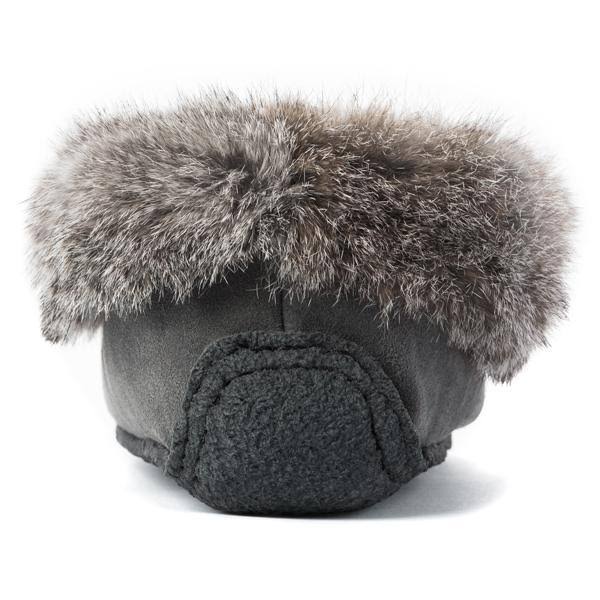 Genuine Rabbit Fur Sheepskin Footbed Moccasin K55717