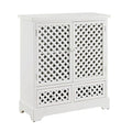 White 2-Door Storage Cabinet D8675