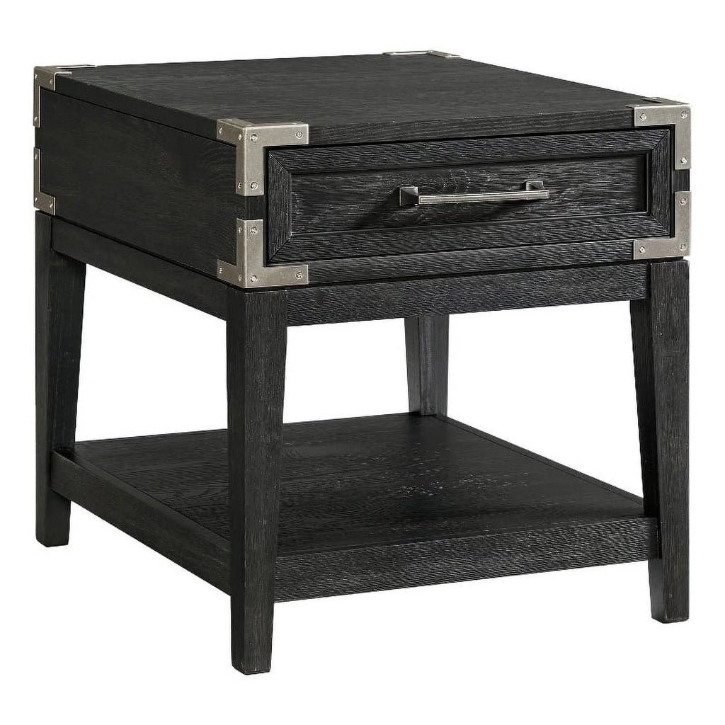 Black Wood End Table H933