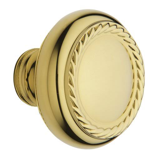 Satin Brass/Brown Knob Pair P4528
