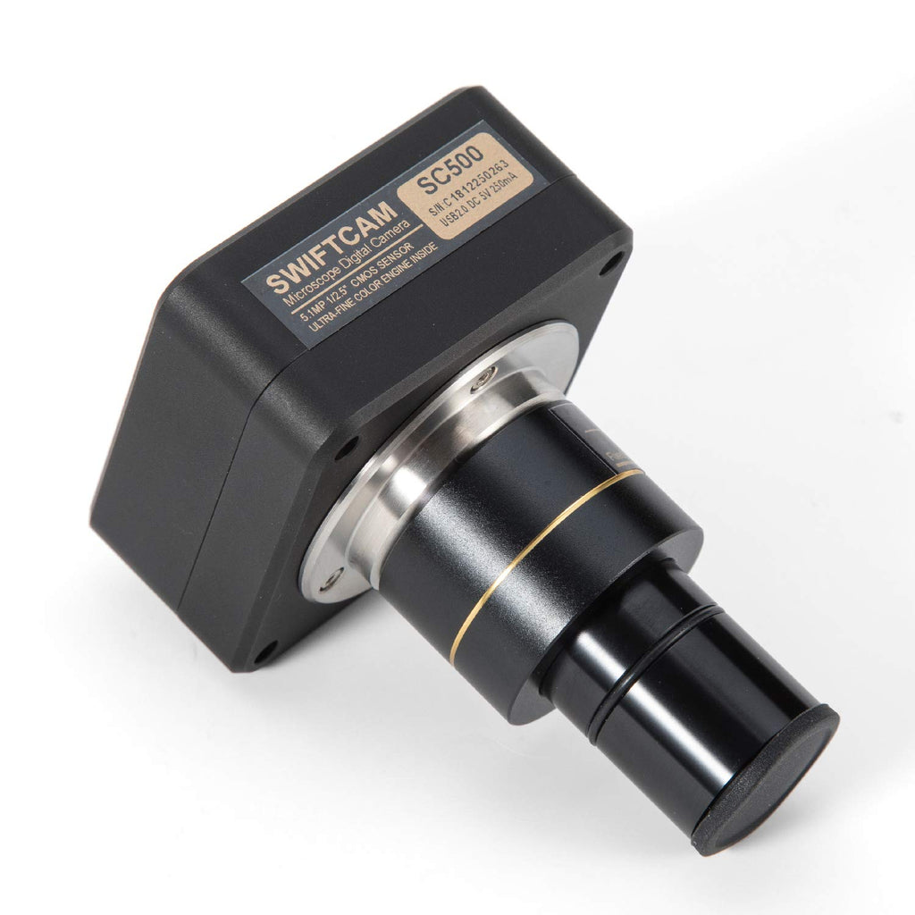 10 Megapixel Camera for Microscopes with Reduction Lens, Calibration Kit, Eyetube Adapters, and USB 3.0 Cable G98975