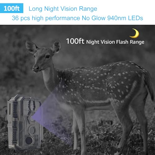 4K 64MP Trail Camera with Night Vision L423