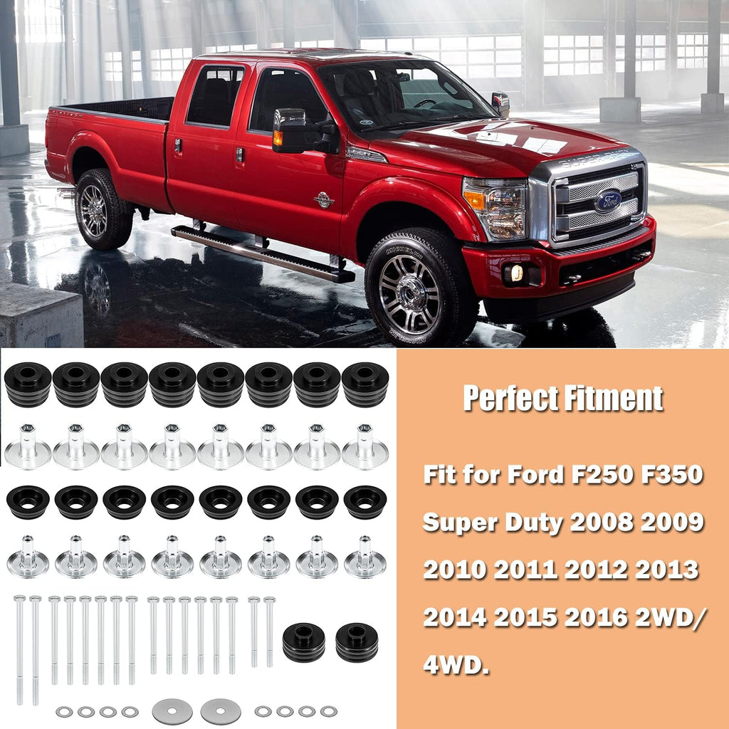 Ford Body Mount Bushing Kit with Steel Sleeves & Hardware C609017