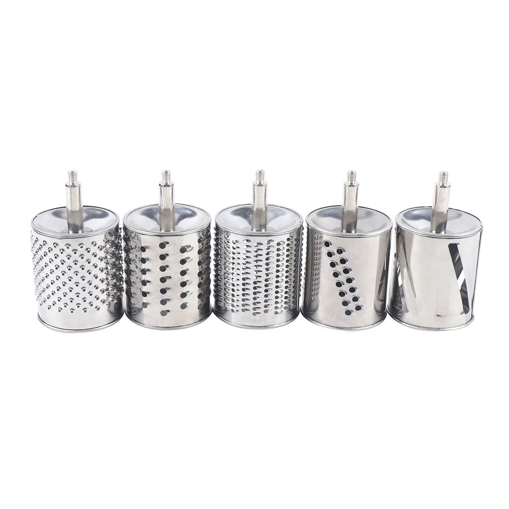 Stainless Steel Rotary Drum Grater with 5 Blades V69592