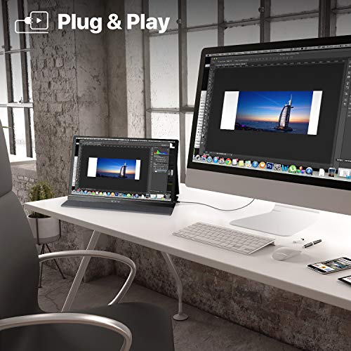 15.6'' FHD 1080P Portable Monitor with Smart Cover Bag J29770