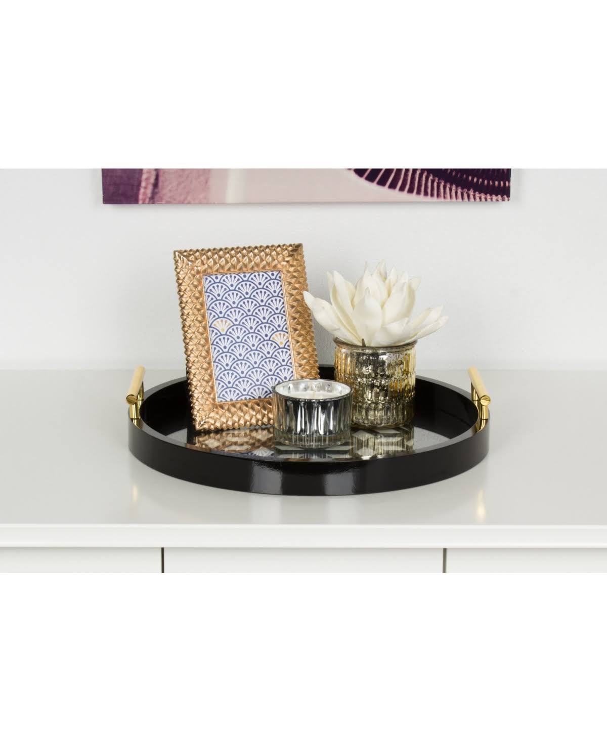 Pink Round Cut-Out Tray U497