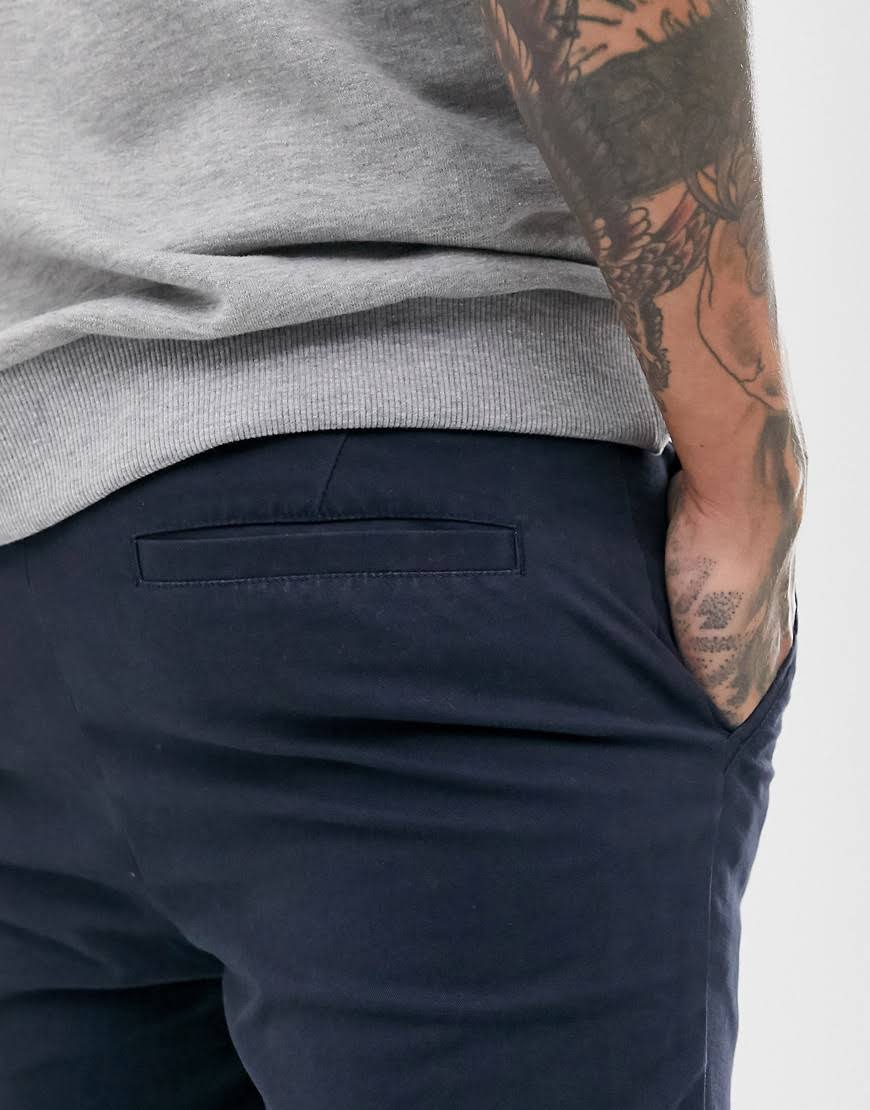 2-Pack Skinny Chinos in Khaki and Navy B8721