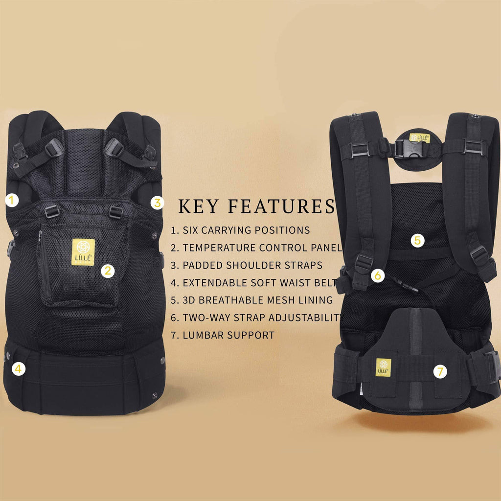 Black Complete Airflow Baby Carrier J5542