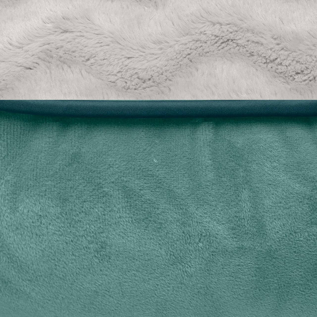 Celadon Green Velvet Sofa Dog Bed H2393