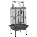 Wrought Iron Rolling Large Parrot Bird Cage I399