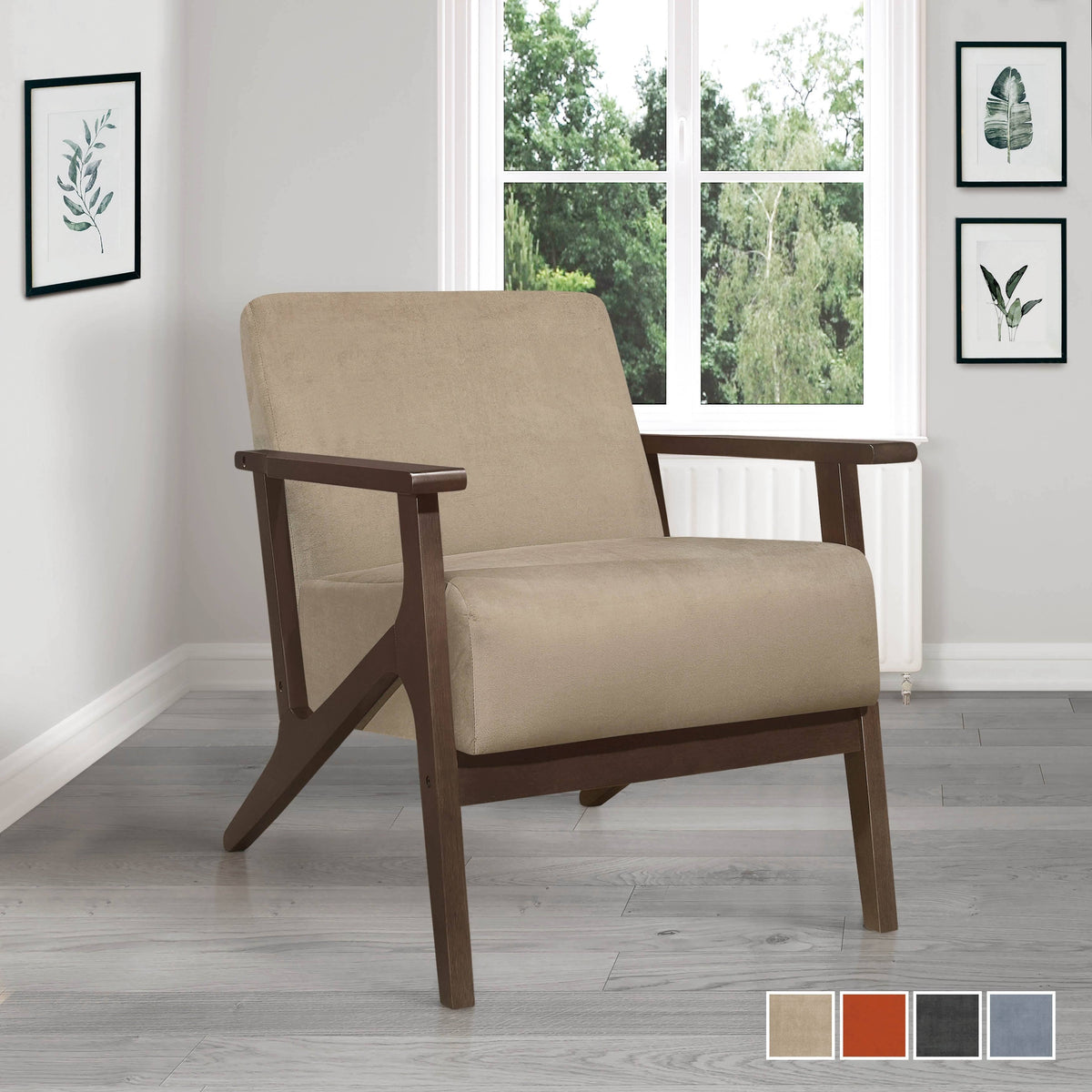 Light Brown Accent Chair S89515