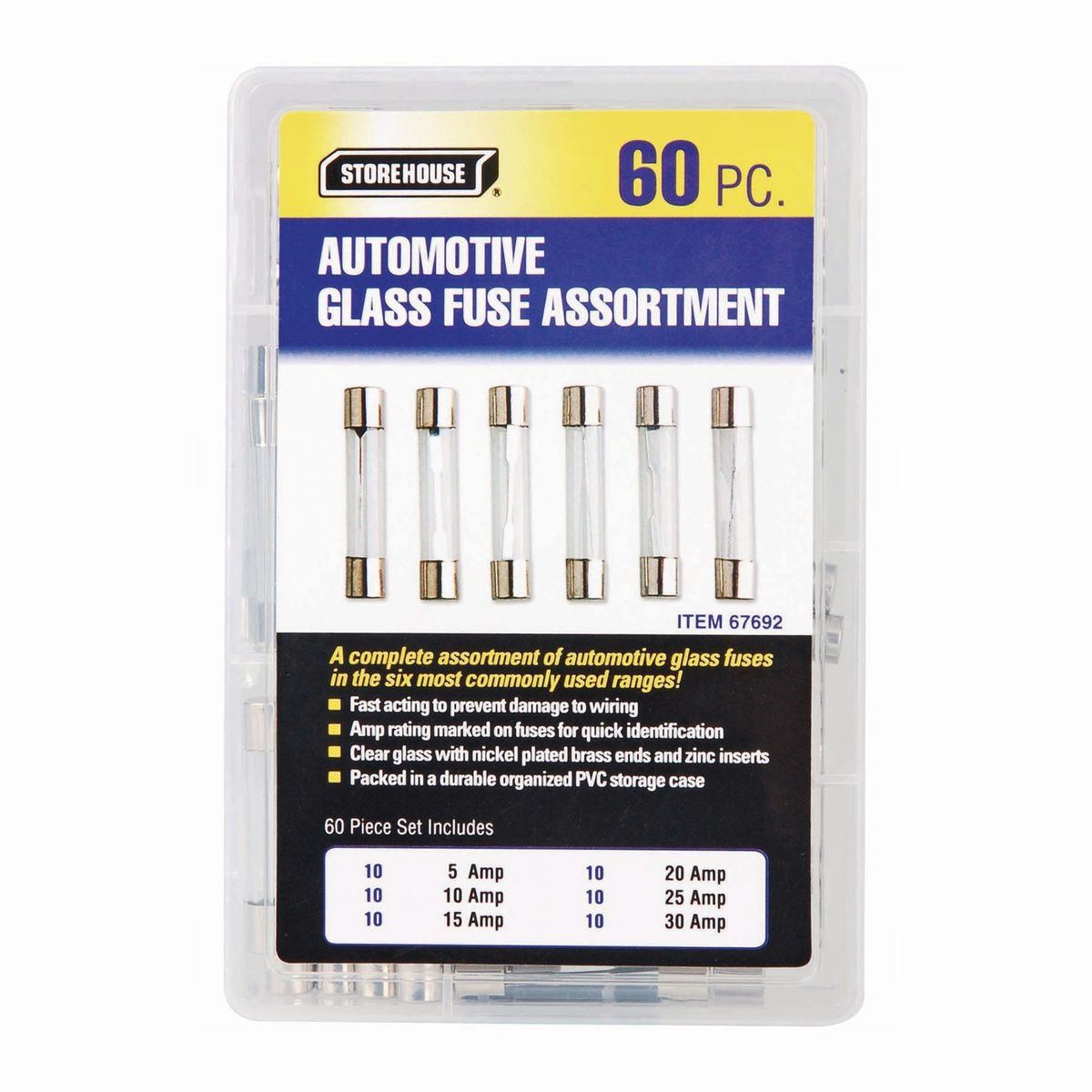 AGC Glass Automotive Fuse Set, 60 Piece Q519