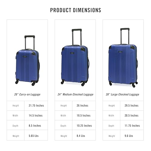 Cobalt Blue 20-Inch Carry On Hardshell Spinner Luggage B230462