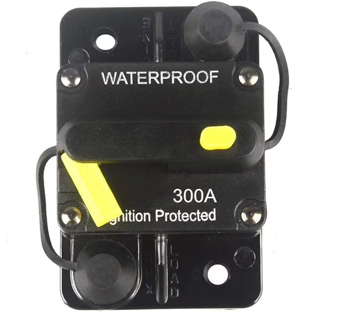 300 Amp Circuit Breaker DC 12V -48V Waterproof Manual Reset (300A) W473692
