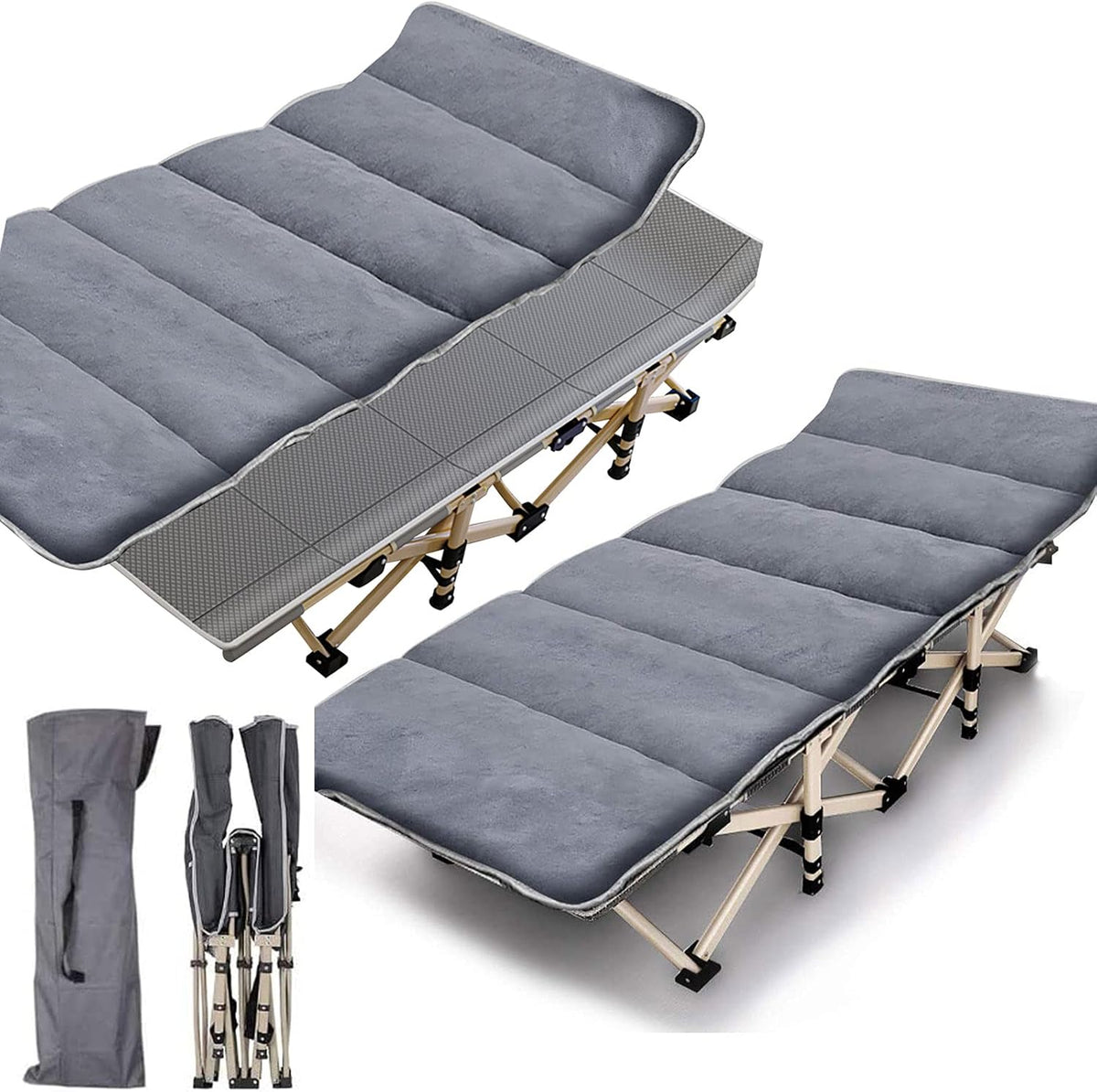 Camping Cot Folding Bed with Carry Bag M3685