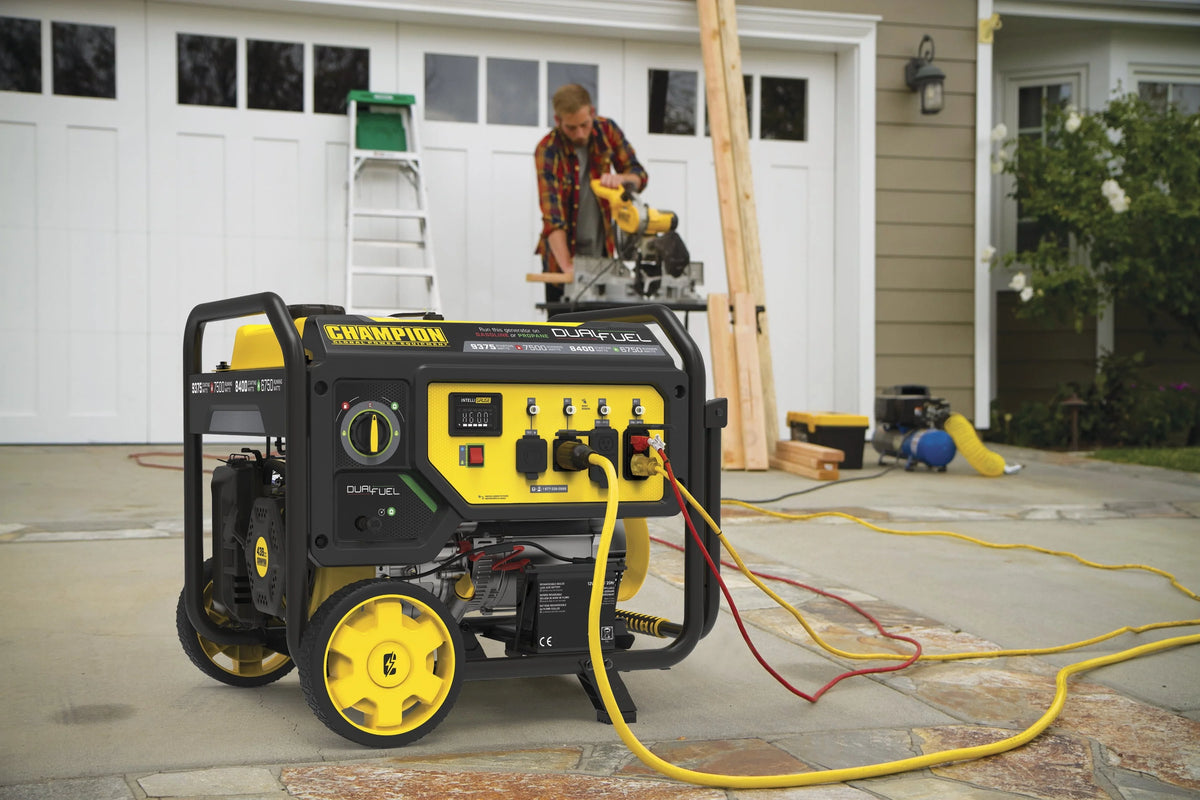 9375/7500 Watts Dual Fuel Portable Generator with Electric Start S1251