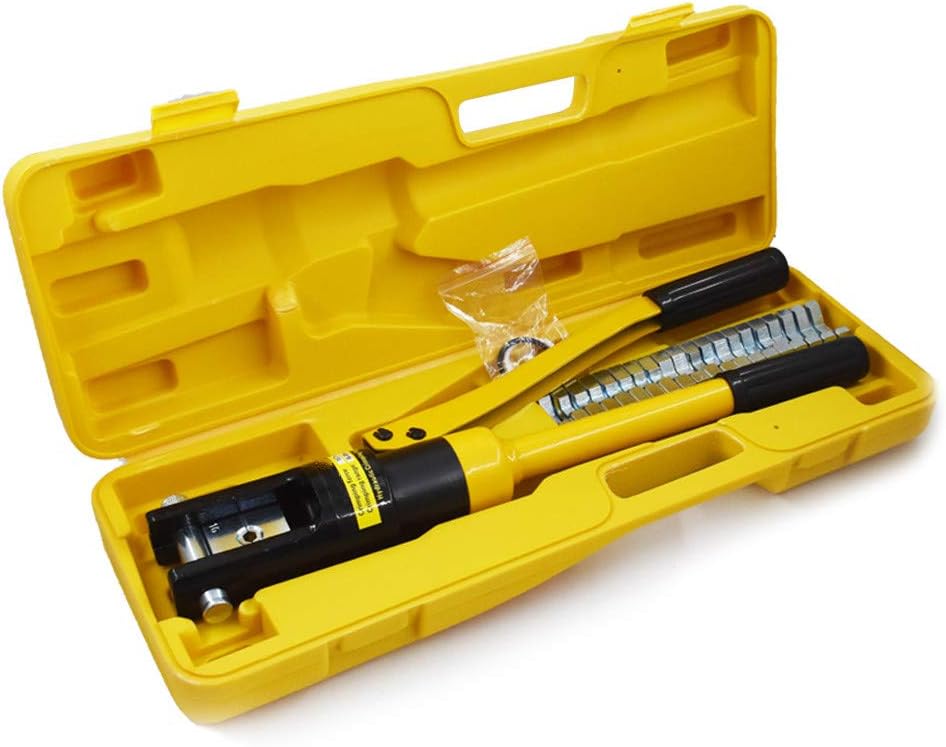 10 Ton Hydraulic Cable Crimper with 9 Dies C9289