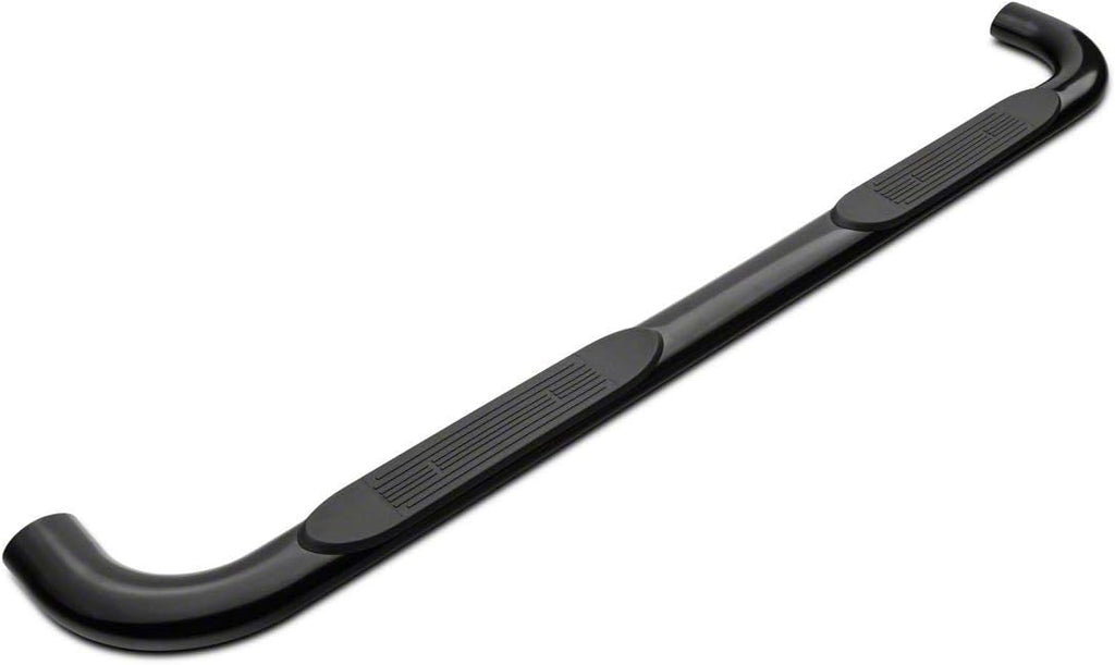 Black 4-Inch Oval Bent End Side Step Bars S4602