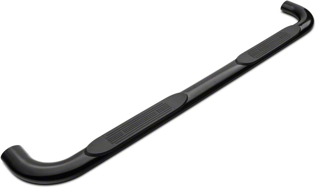 Black 4-Inch Oval Bent End Side Step Bars S4602