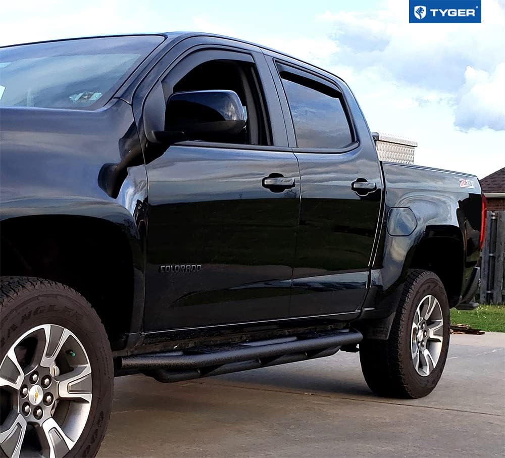 Textured Black Side Step Rails for Crew Cab N217933