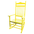 Coastal Yellow Wood Rocking Chair R233668