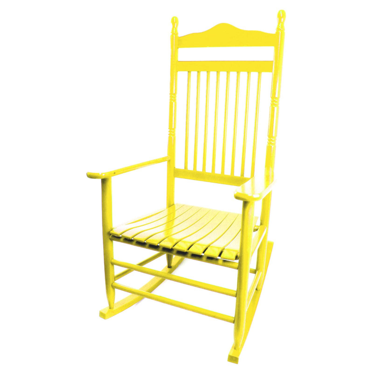 Coastal Yellow Wood Rocking Chair R233668