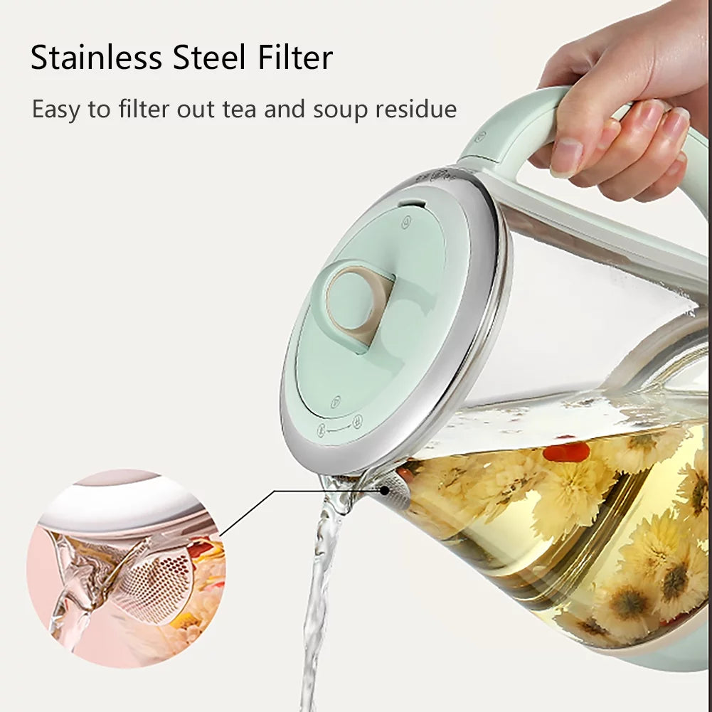 Green Glass Electric Kettle 1.5L C247