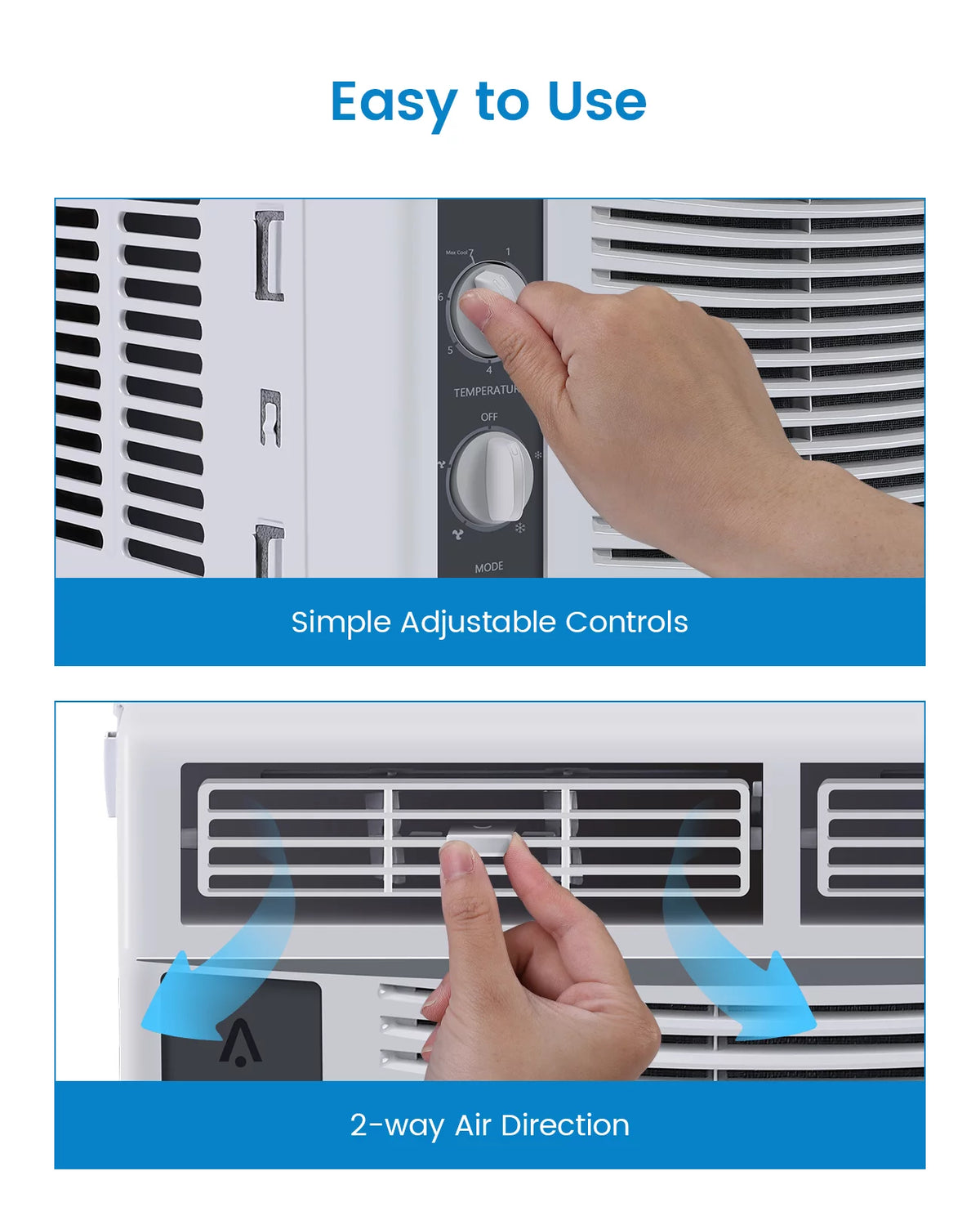 6,000 BTU Window-Mounted Air Conditioner with Remote/APP Control N870622