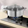 Stainless Steel Stockpot with Lid V6310