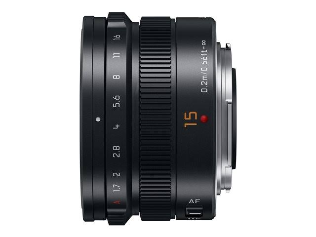 Black 15mm F/1.7 Lens for Micro Four Thirds A517