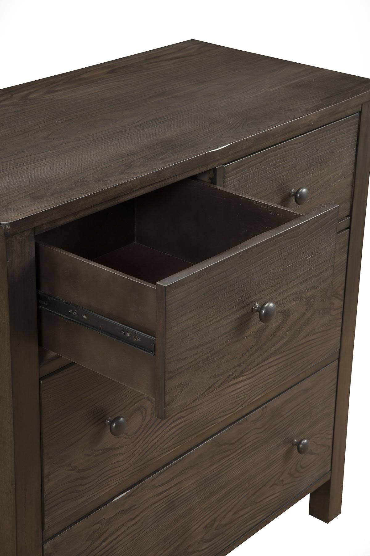 Natural Gray Wood 4 Drawer Accent Chest R8989