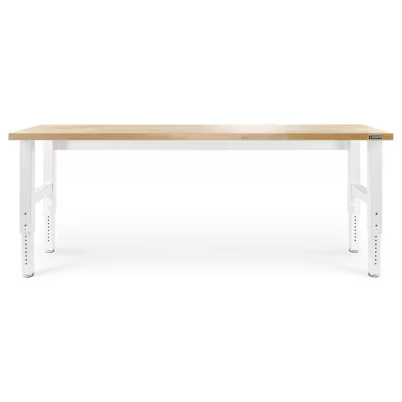 Adjustable Height Workbench with Hardwood Top E74670